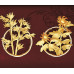 金箔畫-黃金畫-純金-四君子(梅、蘭、竹、菊)39x69cm