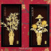 立體金箔畫-黃金畫-古典四君子(梅蘭竹菊)64x132cm