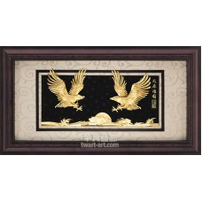 立體金箔畫-黃金畫-大展鴻圖69x133cm