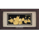 立體金箔畫-黃金畫-花開富貴69x133cm