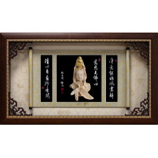 FA5504觀音心經-慈悲見彿心81x47.6CM