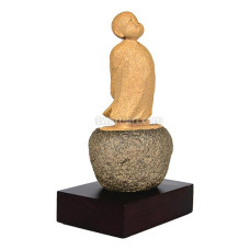 原石雕塑-悟禪