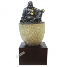 原石雕塑-聚寶財神
